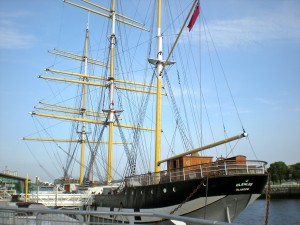 Glenlee sailing ship, in Glasglow shipyards