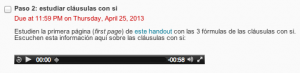 Comments added for online instruction in Spanish.