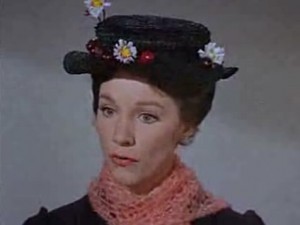 Still of Julia Andrews as Mary Poppins