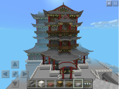 Minecraft recreation of the Pavilion of Prince Teng.