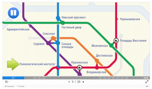 Map of St. Petersburg Metro.
