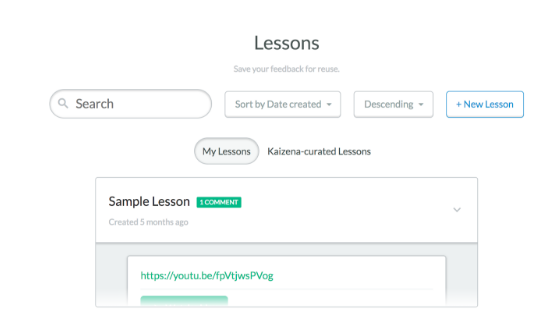 Demonstrates how instructors can create lessons in the template.