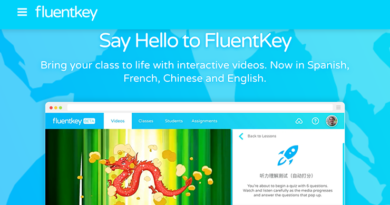 screencapture of Fluent key homepage