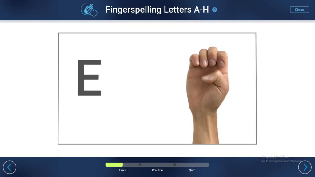 Picture 4 - SignAll Learn Lab Fingerspelling learning 