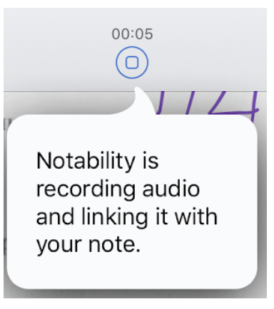 Picture 6 - Audio recording in Notability