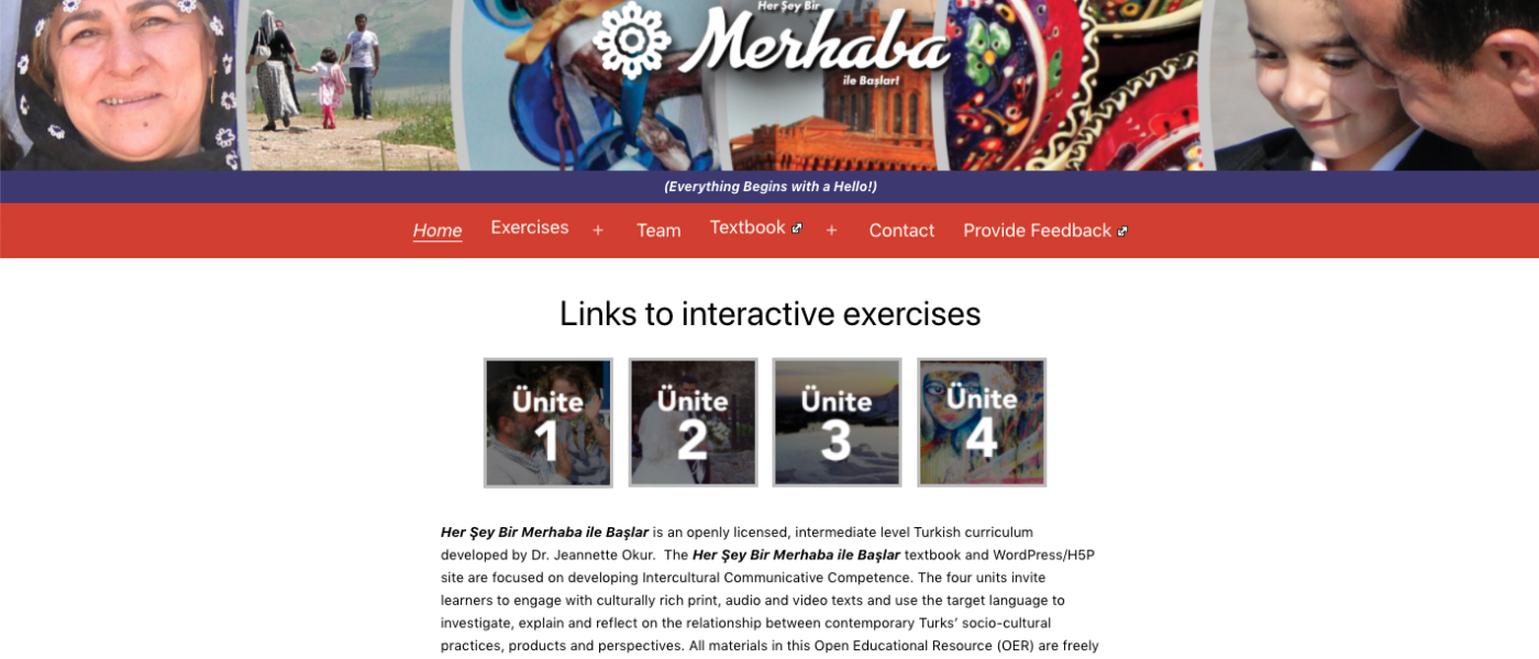 Figure 2: Links to Interactive Exercises - textbook website with links and photos