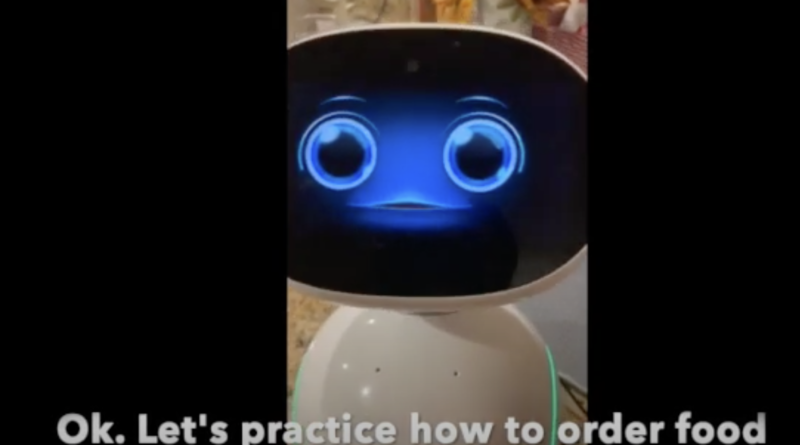 Zenbo chatbot - Let's practice how to order food