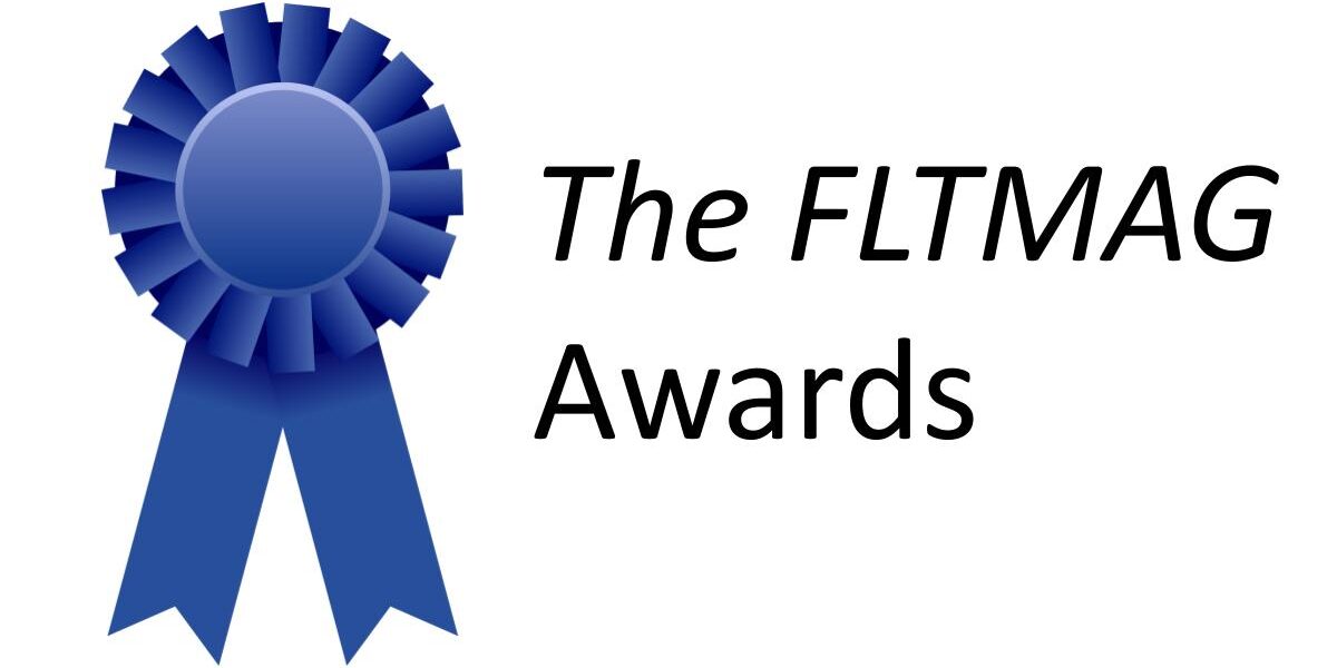 The FLTMAG awards with a blue ribbon