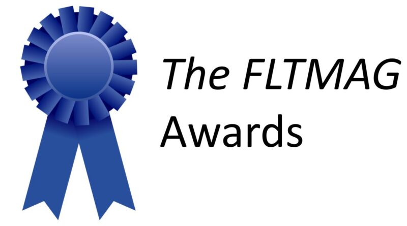 The FLTMAG awards with a blue ribbon