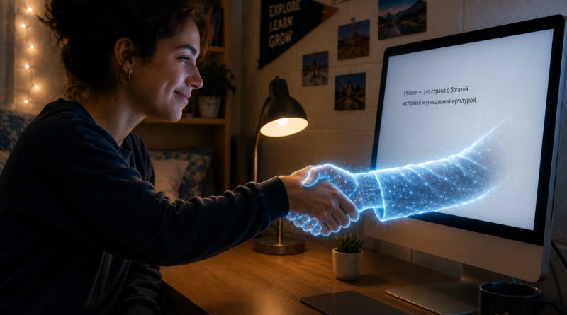 a person shaking a hand coming out of the computer