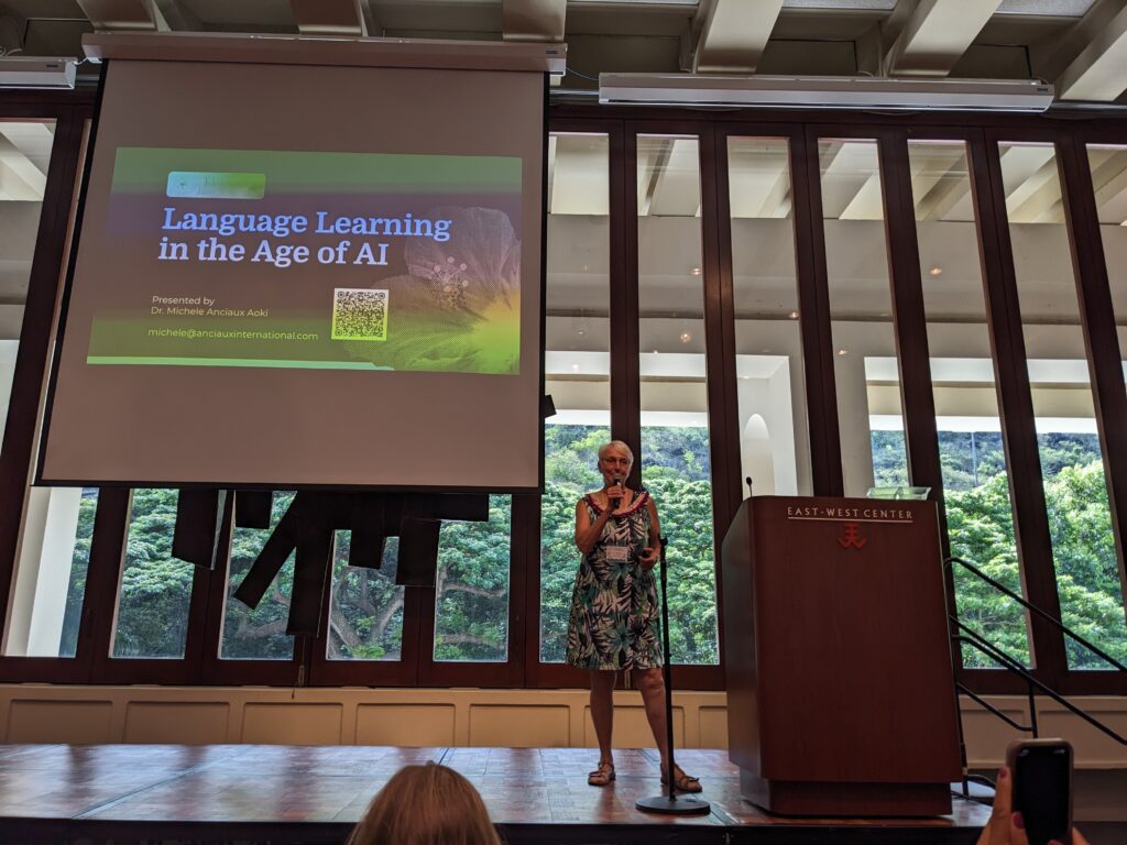 Picture 6 – Keynote speaker Michele Anciaux Aoki; Photo credit: Shannon Donnally Quinn