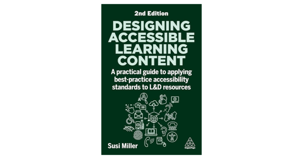 Book cover: Designing Accessible Learning Content by Susi Miller